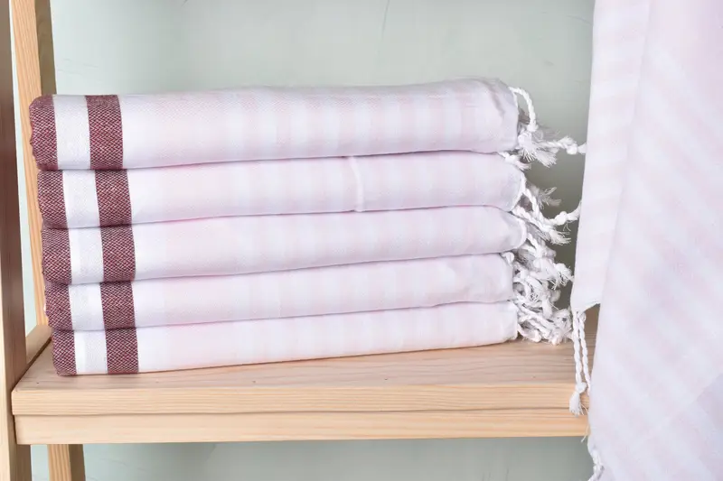68x36 Cotton Striped Towel, Peshtemal Towel USA, Turkish beach towel, Bachelorette Party Favors, Gift For Bride, Personalized Beach Towel - 1