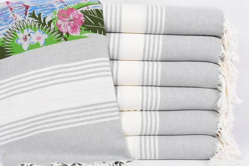 70x40 Cotton Summer Print Striped Towel, Gym Towel, Personalized Towel Gift, Travel towel, Bath towel, Valentines Day Gift, Monogrammed Beach Towel - 2