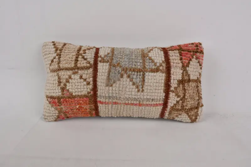 8x16 Brown Pillow Case, Boho Pillow, Interior Designer Pillow, Cushion Cover, Kilim Cushion Sham, Armchair Pillow Cover, Art Deco Cushion - 1