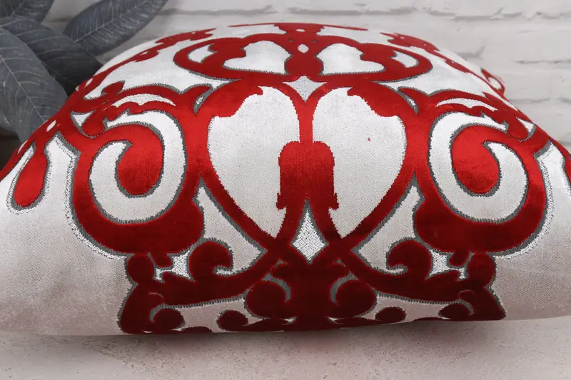 Turkish Pillow, Handmade Kilim Cushion, Pillow Sham, Vintage Pillow, Decorative Cushion, Garden Cushion Case, 20x20 Red Pillow Cover - 5