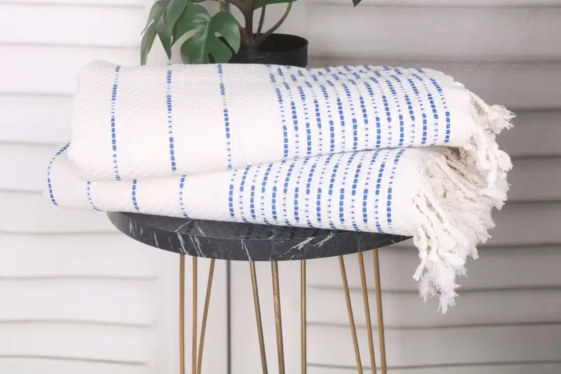 Bridesmaid Gifts, Turkish Towel Monogram, Sand-resistant towel, Bridal Shower Favors, Mother Of The Groom Gift, 70x38 Cotton Striped Design Towel - 3