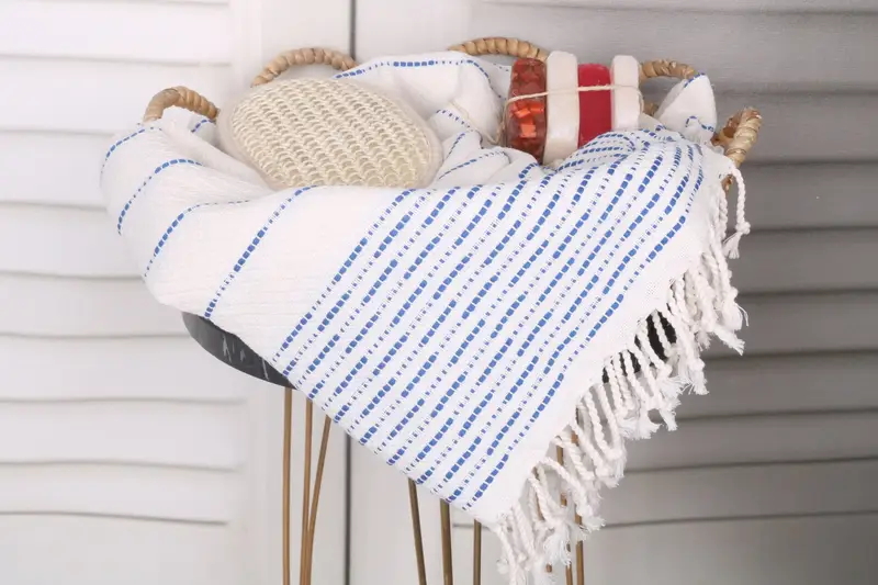 Bridesmaid Gifts, Turkish Towel Monogram, Sand-resistant towel, Bridal Shower Favors, Mother Of The Groom Gift, 70x38 Cotton Striped Design Towel - 2