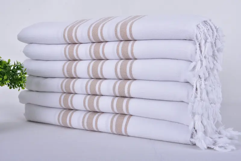 Wedding Favors, 70x40 Cotton Striped Towel, Beach Towel Bulk, Personalized Bridesmaid Gift, Wedding Day Gift For Bride, Luxury Beach Towel - 3