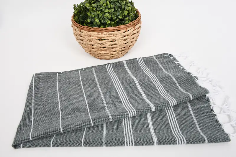 Wedding Favors, 38x18 Cotton Striped Towel, Monogram Kitchen Towel, Bachelor Party Gifts, Bachelorette Party Decorations, Turkish Hand Towel - 4