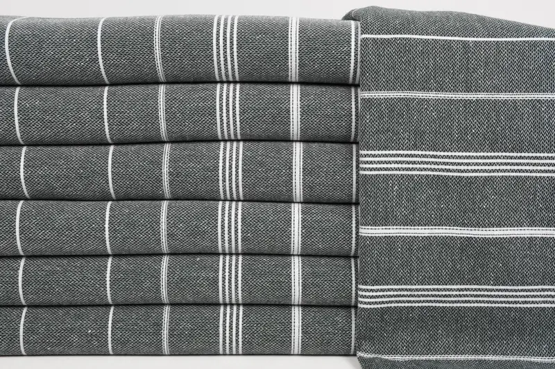 Wedding Favors, 38x18 Cotton Striped Towel, Monogram Kitchen Towel, Bachelor Party Gifts, Bachelorette Party Decorations, Turkish Hand Towel - 1