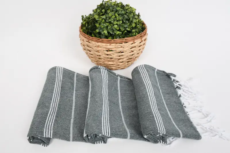 Wedding Favors, 38x18 Cotton Striped Towel, Monogram Kitchen Towel, Bachelor Party Gifts, Bachelorette Party Decorations, Turkish Hand Towel - 8