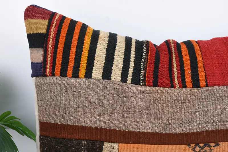 Interior Designer Pillow, Vintage Kilim Throw Pillow, Pet Pillow Case, 32x32 Red Pillow Sham, Handmade Kilim Cushion, Pet Cushion, Cushion Case - 3