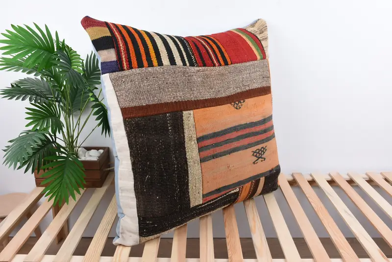 Interior Designer Pillow, Vintage Kilim Throw Pillow, Pet Pillow Case, 32x32 Red Pillow Sham, Handmade Kilim Cushion, Pet Cushion, Cushion Case - 4