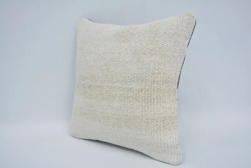 Boho Yastığı, Nötr Atma Yastığı Kapağı, Pamuk Yastığı, Yastık, 12x12 Bej Yastık Kapağı, Kilim Yastığı, Noel Yastığı, Kilim Yastığı Kapağı - 4