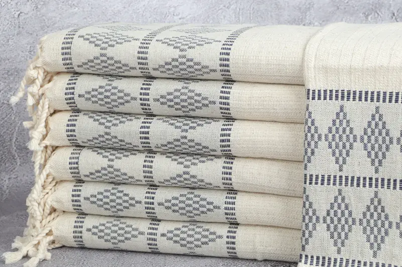 Guest Towel, Gift For Him, Home Gift, Turkish Hand Towel, Wedding Favors, 40x20 Linen Kilim Design Towel, Holiday Towel, Turkish Towel Hand Towel - 1