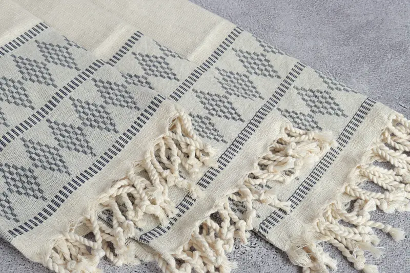 Guest Towel, Gift For Him, Home Gift, Turkish Hand Towel, Wedding Favors, 40x20 Linen Kilim Design Towel, Holiday Towel, Turkish Towel Hand Towel - 5