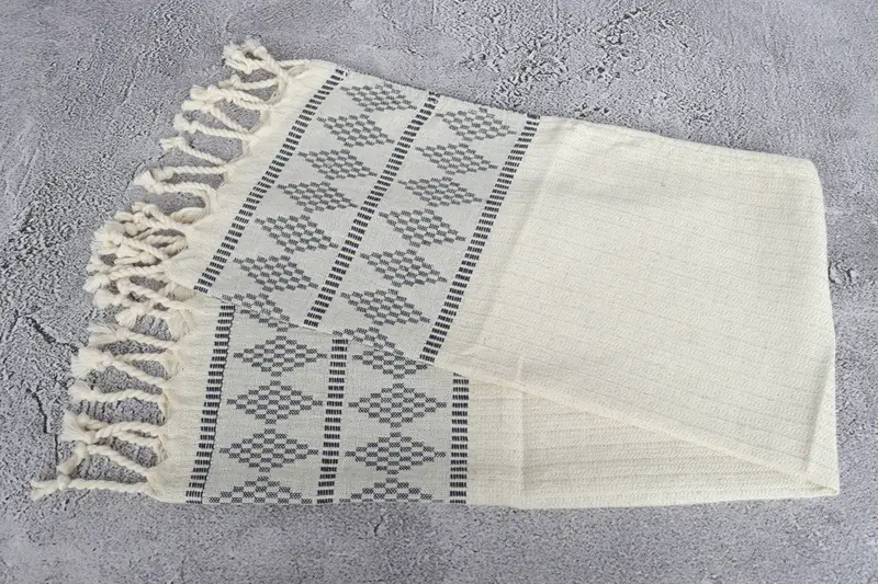 Guest Towel, Gift For Him, Home Gift, Turkish Hand Towel, Wedding Favors, 40x20 Linen Kilim Design Towel, Holiday Towel, Turkish Towel Hand Towel - 6