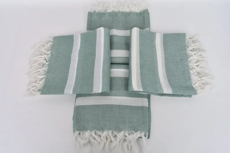 Quick-dry peshtemal, Personalized Gifts, Gifts For Him, Handmade Turkish Towel, Girls Weekend Favors, Wedding For Favor, 70x40 Cotton Striped Towel - 6