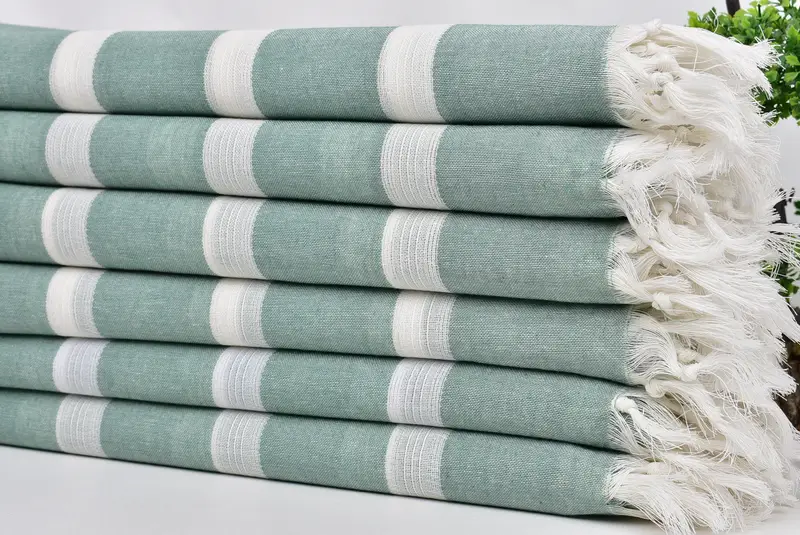 Quick-dry peshtemal, Personalized Gifts, Gifts For Him, Handmade Turkish Towel, Girls Weekend Favors, Wedding For Favor, 70x40 Cotton Striped Towel - 3