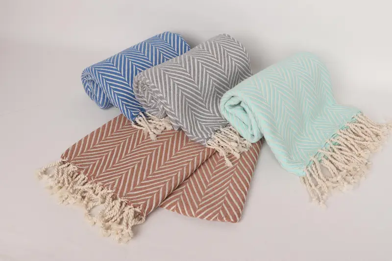 Best Friend Gift Ideas, Gift For Her, Custom Gift, 70x40 Cotton Striped Towel, Travel Towel, Extra large Turkish bath towel, Organic Turkish towel - 5