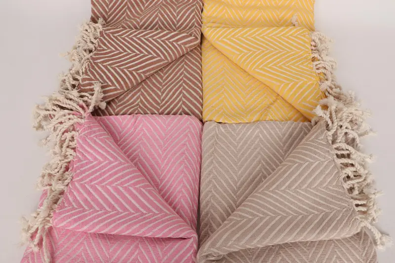 Best Friend Gift Ideas, Gift For Her, Custom Gift, 70x40 Cotton Striped Towel, Travel Towel, Extra large Turkish bath towel, Organic Turkish towel - 4