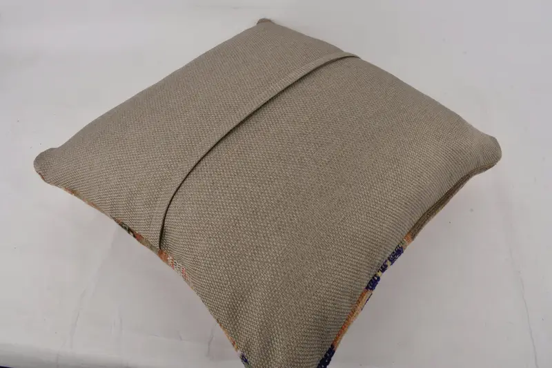 Boho Pillow Sham Cover, Home Decor Pillow, Sustainable Cushion Cover, Cushion Cover, Antique Pillows, 24x24 Beige Pillow Cover - 7