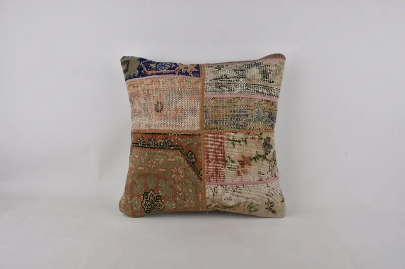 Boho Pillow Sham Cover, Home Decor Pillow, Sustainable Cushion Cover, Cushion Cover, Antique Pillows, 24x24 Beige Pillow Cover - 1