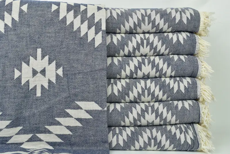 Wedding Anniversary Gift, Bridesmaid Gifts, Decorative Blanket, Custom Wedding Gifts, Bachelorette Party Gifts Bridesmaids, 84x56 Cotton Kilim Towel - 2