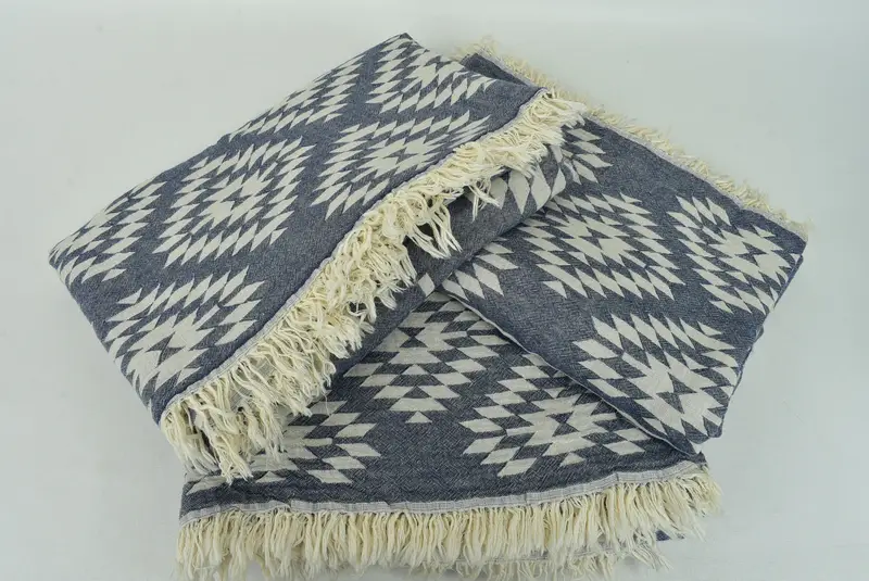 Wedding Anniversary Gift, Bridesmaid Gifts, Decorative Blanket, Custom Wedding Gifts, Bachelorette Party Gifts Bridesmaids, 84x56 Cotton Kilim Towel - 7