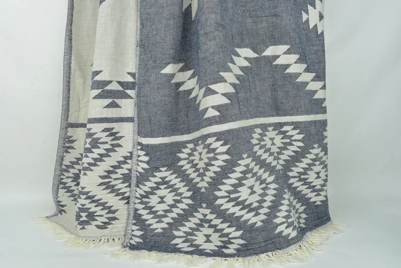 Wedding Anniversary Gift, Bridesmaid Gifts, Decorative Blanket, Custom Wedding Gifts, Bachelorette Party Gifts Bridesmaids, 84x56 Cotton Kilim Towel - 8