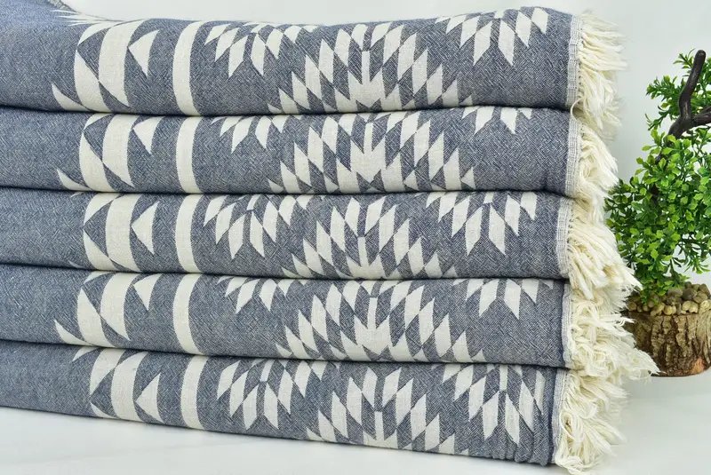 Wedding Anniversary Gift, Bridesmaid Gifts, Decorative Blanket, Custom Wedding Gifts, Bachelorette Party Gifts Bridesmaids, 84x56 Cotton Kilim Towel - 4