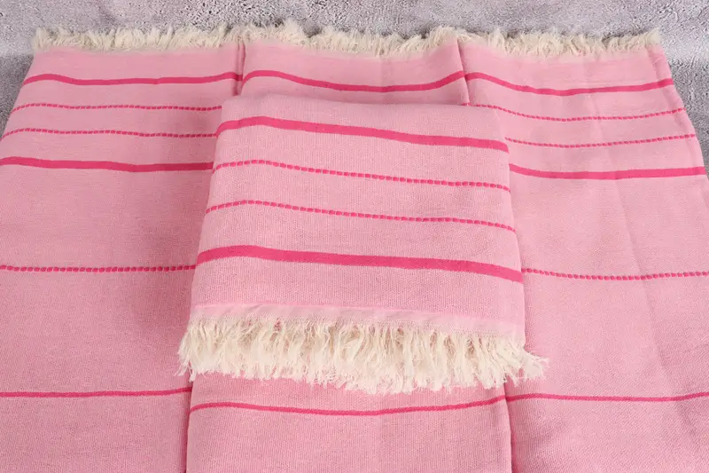 Bridesmaid Gift Towel, Embroidery Towel, Peshtemal Towel, Grandma Gift, Spa Towel, Bridal Shower Favors, Bridesmaid Gift, 70x40 Cotton Striped Towel - 4