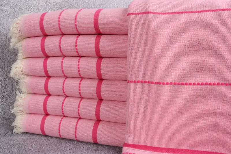 Bridesmaid Gift Towel, Embroidery Towel, Peshtemal Towel, Grandma Gift, Spa Towel, Bridal Shower Favors, Bridesmaid Gift, 70x40 Cotton Striped Towel - 1