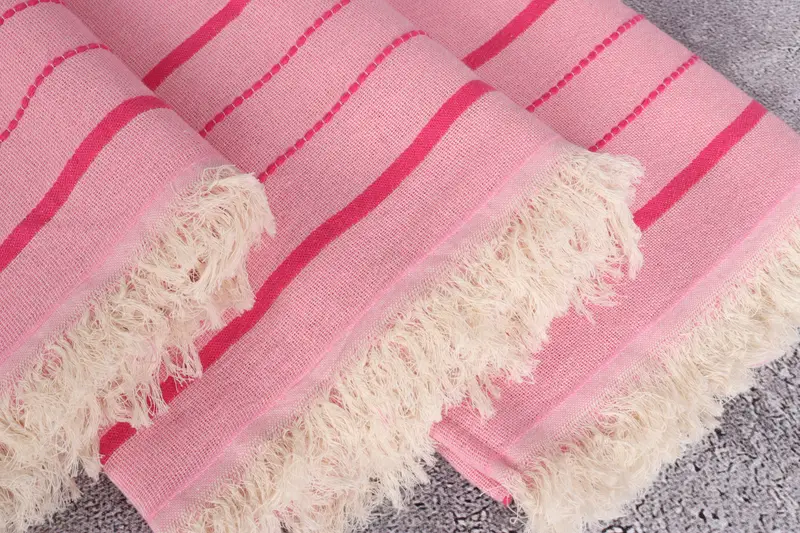 Bridesmaid Gift Towel, Embroidery Towel, Peshtemal Towel, Grandma Gift, Spa Towel, Bridal Shower Favors, Bridesmaid Gift, 70x40 Cotton Striped Towel - 5