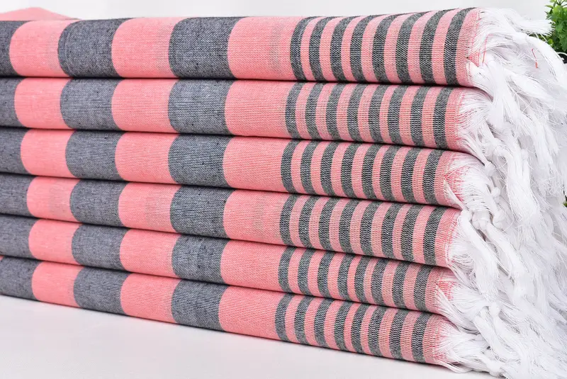 Regalos de Navidad, toalla a rayas de algodón 68x36, toalla sin arena, toalla de playa, toalla personalizada, toalla de baño turca de lujo, toalla navideña, toalla de yoga - 3