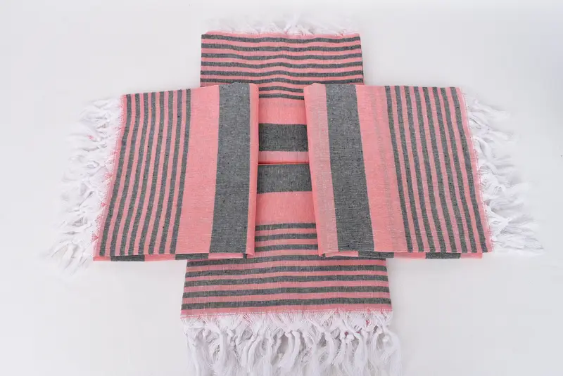 Regalos de Navidad, toalla a rayas de algodón 68x36, toalla sin arena, toalla de playa, toalla personalizada, toalla de baño turca de lujo, toalla navideña, toalla de yoga - 6