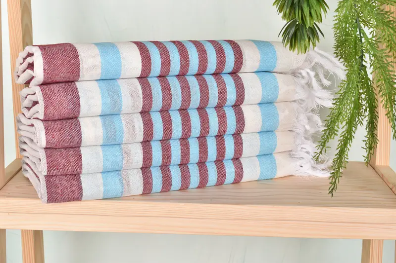 Personalized Gift, Handmade Turkish Towel, Beach Towel Bulk, Decorative Towel, Christmas Gift, 68x40 Cotton Striped Towel, Quick-dry towel - 2