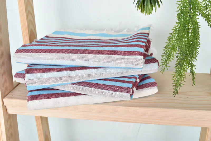 Personalized Gift, Handmade Turkish Towel, Beach Towel Bulk, Decorative Towel, Christmas Gift, 68x40 Cotton Striped Towel, Quick-dry towel - 7