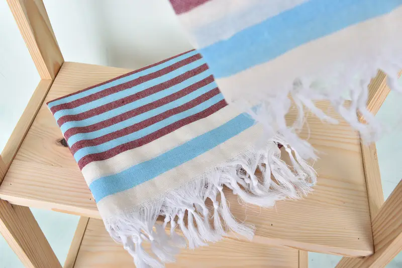 Personalized Gift, Handmade Turkish Towel, Beach Towel Bulk, Decorative Towel, Christmas Gift, 68x40 Cotton Striped Towel, Quick-dry towel - 5
