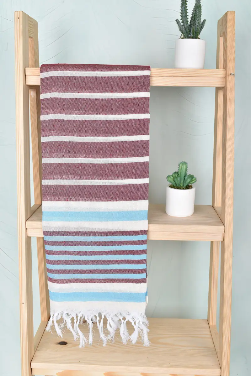 Personalized Gift, Handmade Turkish Towel, Beach Towel Bulk, Decorative Towel, Christmas Gift, 68x40 Cotton Striped Towel, Quick-dry towel - 8