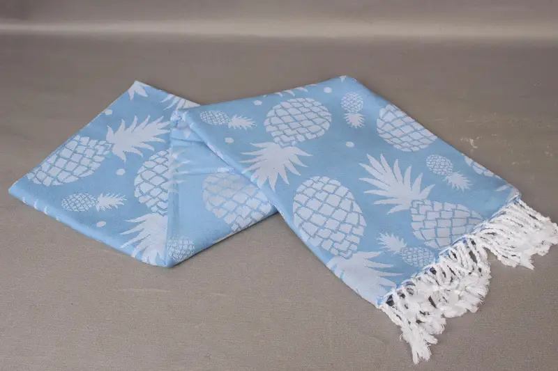 Turkish bath towel, 70x36 Cotton Pineapple Design Towel, Bridal Shower Favors, Peshtemal Towel USA, Turkish beach towel, Bachelorette Party Favor - 5