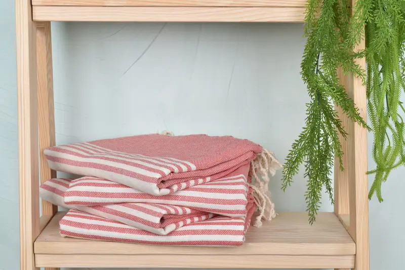 Beach towel, Wedding Towel, Christmas Favors, Travel towel, Luxury Turkish peshtemal beach towel, Organic Turkish towel, 68x40 Cotton Striped Towel - 7