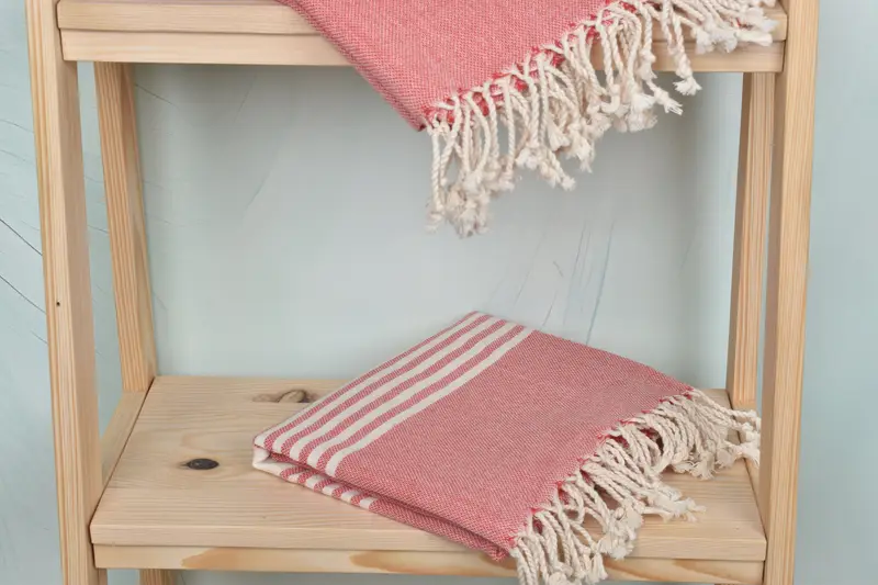 Beach towel, Wedding Towel, Christmas Favors, Travel towel, Luxury Turkish peshtemal beach towel, Organic Turkish towel, 68x40 Cotton Striped Towel - 5