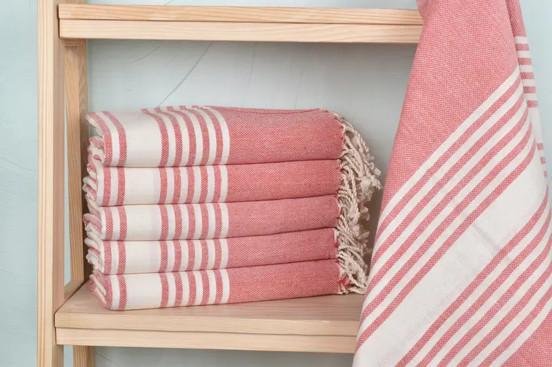 Beach towel, Wedding Towel, Christmas Favors, Travel towel, Luxury Turkish peshtemal beach towel, Organic Turkish towel, 68x40 Cotton Striped Towel - 1