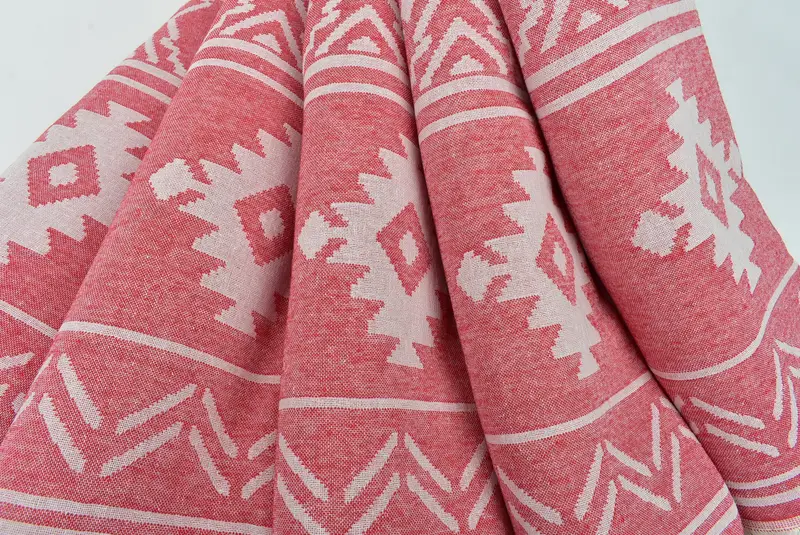 Maid Of Honor Gift, Quick-dry peshtemal, Wedding Gifts Towel, Fringed Turkish towel for poolside, 74x40 Cotton Geometric Towel, Handmade Gift - 6