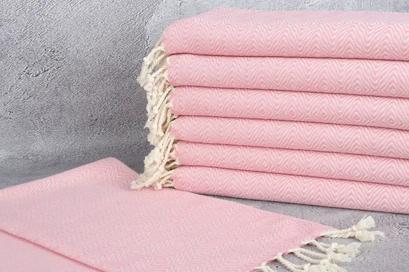 36x18 Cotton Zigzag Diamond Towel, Bathroom Towels, Personalized Kitchen Towel, Gym Towel, Boyfriend Gift, Personalized Dish Towel, Personalize Gift - 2