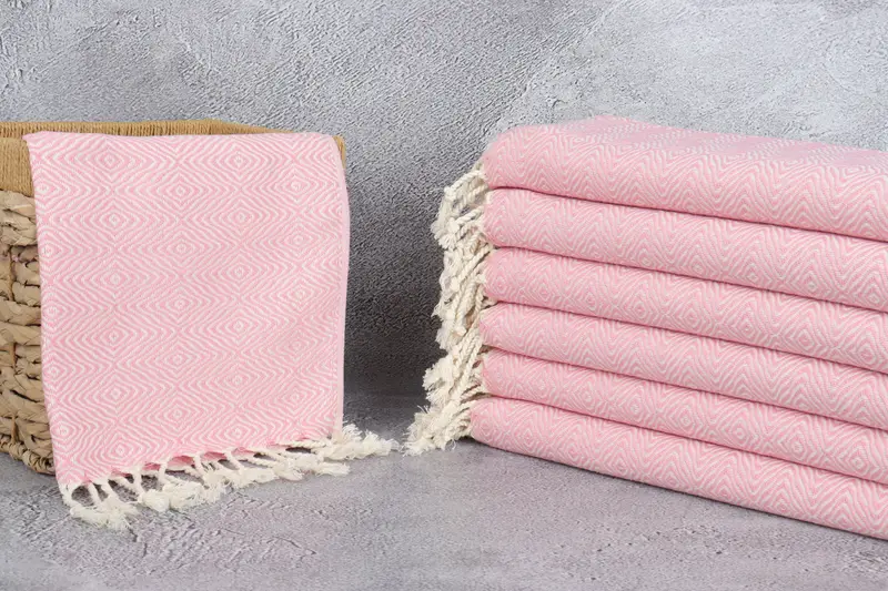 36x18 Cotton Zigzag Diamond Towel, Bathroom Towels, Personalized Kitchen Towel, Gym Towel, Boyfriend Gift, Personalized Dish Towel, Personalize Gift - 3