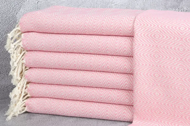 36x18 Cotton Zigzag Diamond Towel, Bathroom Towels, Personalized Kitchen Towel, Gym Towel, Boyfriend Gift, Personalized Dish Towel, Personalize Gift - 1