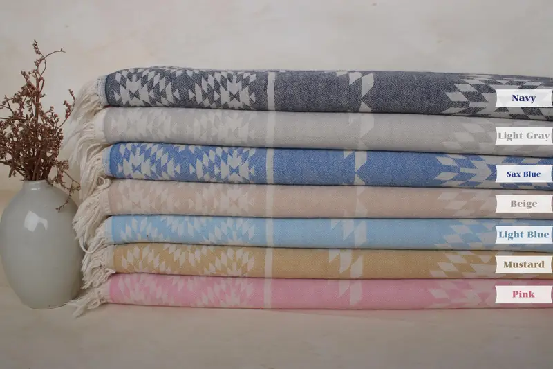 Custom Hand Towel, Bathroom Towels, Christmas Gift, 40x18 Cotton Kilim Towel, Travel Towel, Beach Theme Bachelorette Party, Personalized Gift - 2
