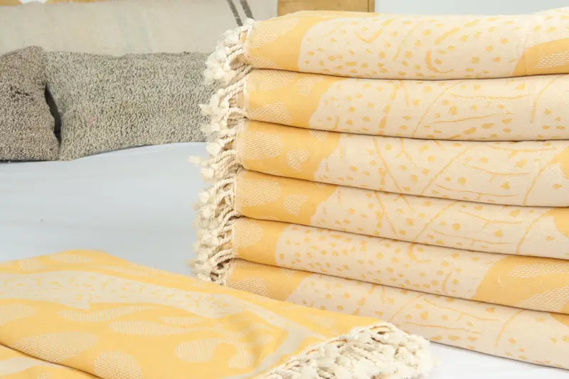 Turkish Blanket, Bachelorette Gifts, Woven Blanket, Monogram Beach Blanket, 100x92 Cotton Whale Design Towel, Sofa Cover, Extra Large Tablecloth - 3