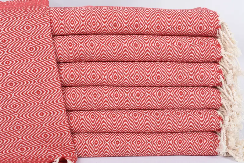 Gym Towel, 36x18 Cotton Zigzag Diamond Towel, Bridal Shower Gift, Turkish Towel Hand Towel, Kitchen Towel, Personalize Gift, Personalized Hand Towel - 1