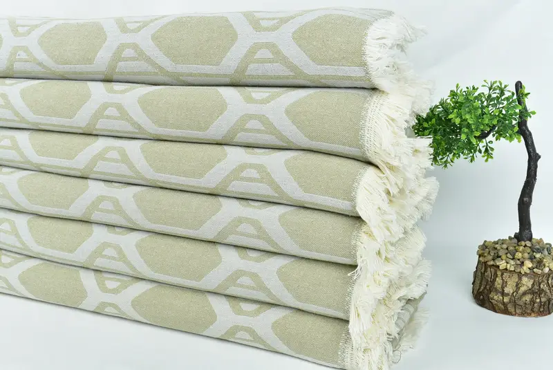 Turkish Blanket, Custom Wedding Gifts, Bachelorette Party Favors, 92x76 Cotton Patterned Towel, Bridesmaid Gifts Personalized, Turkish Blanket Queen - 4