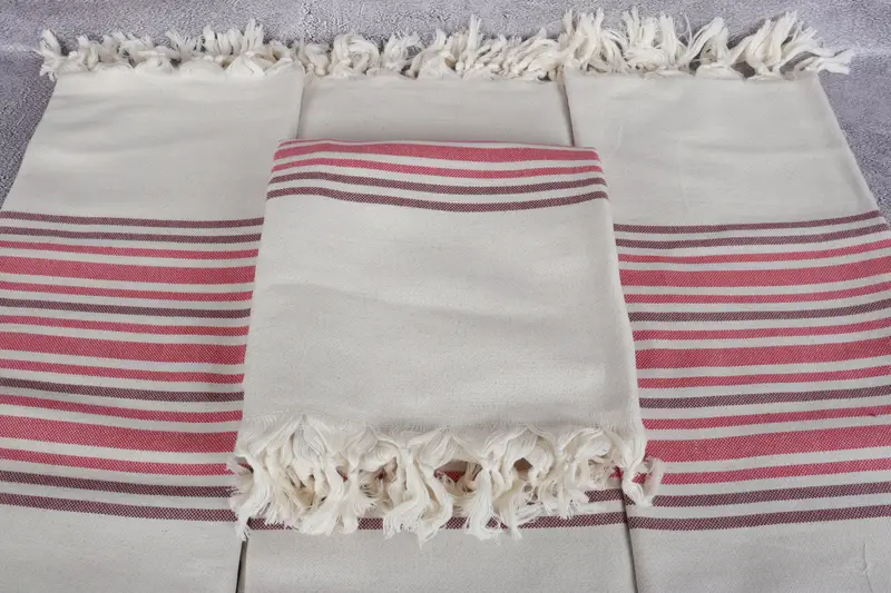 70x40 Linen Striped Towel, Wedding For Favor, Travel towel, Quick-drying cotton Turkish beach towel, Personalized Gifts, Guest Towel, Handmade Gift - 4
