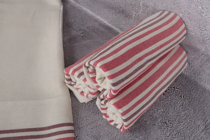 70x40 Linen Striped Towel, Wedding For Favor, Travel towel, Quick-drying cotton Turkish beach towel, Personalized Gifts, Guest Towel, Handmade Gift - 8