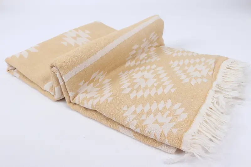 Yoga Towel, Custom Wedding Gifts, Valentines Day Gift, 70x36 Cotton Kilim Towel, Luxury Turkish Bath Towel, Beach Towel Gift, Wedding Gifts Towel - 7